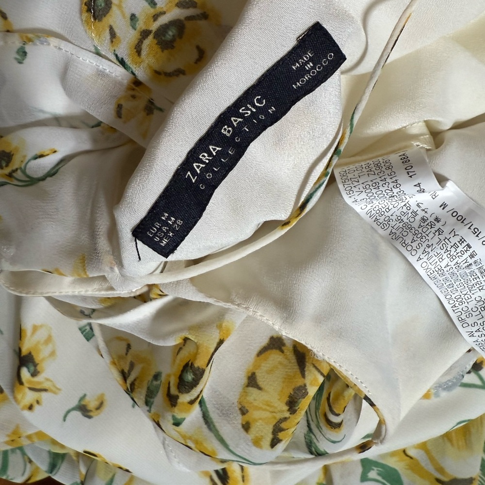 NWOT ZARA FLORAL SUMMER MAXI DRESS - Picture 2 of 4